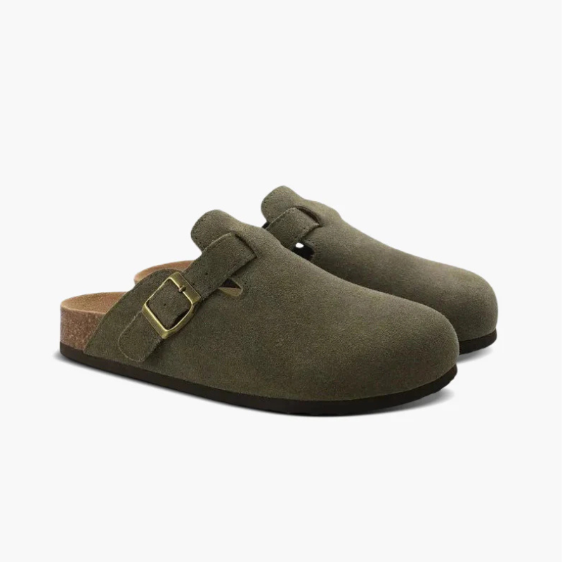 Zaviel Suede Clogs