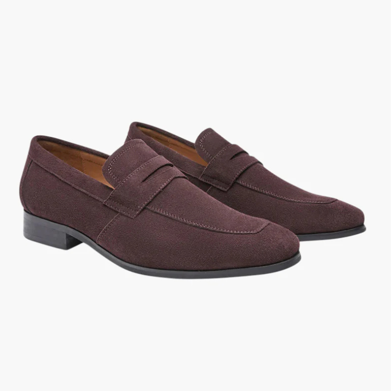 Zaviel Suede Penny Loafers
