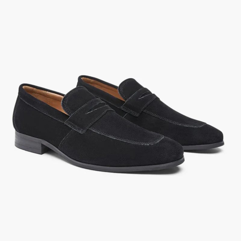Zaviel Suede Penny Loafers